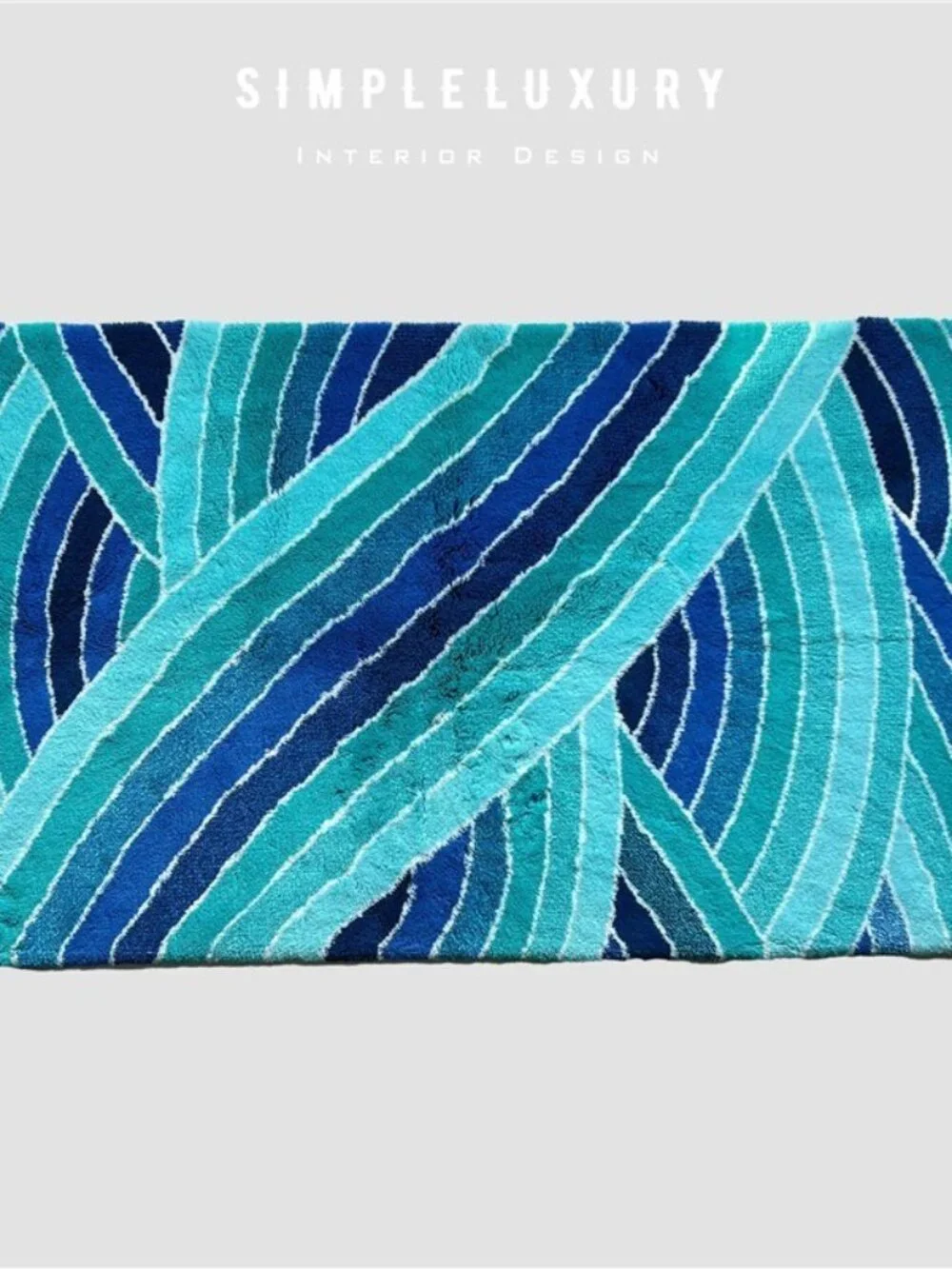 Discontinued Brand New ABYSS & HABIDECOR Ocean Wave Bath Rug 27